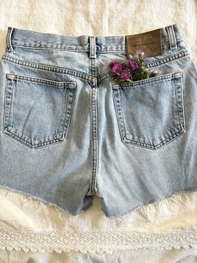 Calvin Klein Jeans Light Wash Denim Cutoff Shorts